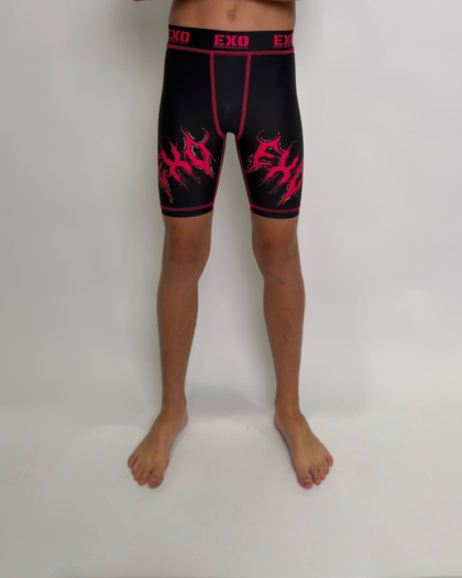 Pink Venom Compression Shorts | Youth
