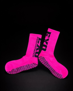 Pink Adult Grip Socks