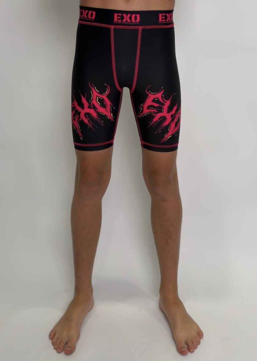 Black Venom Compression Shorts | Youth