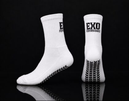 White Grip Socks