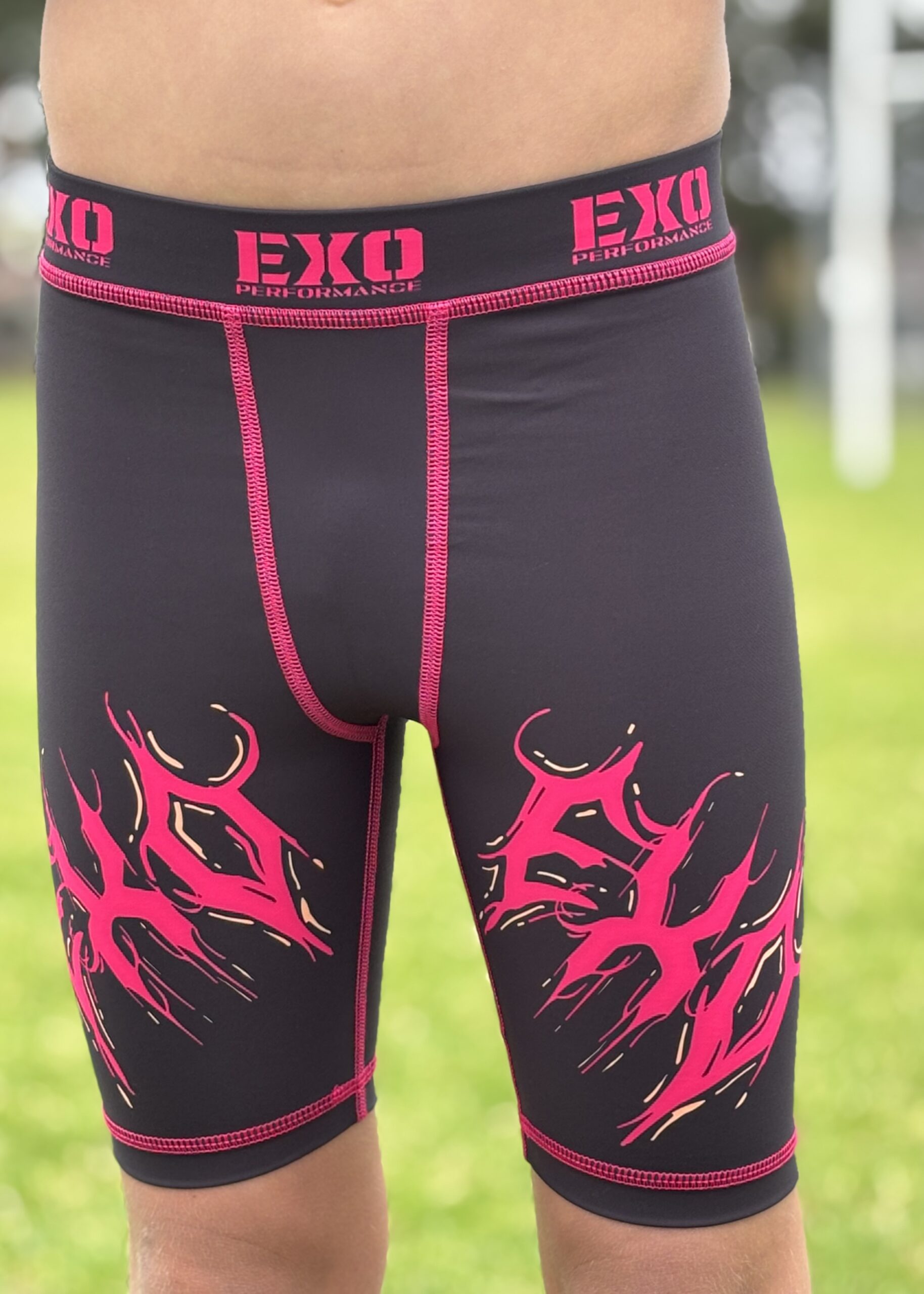 Black Venom Compression Shorts | Youth - Image 4